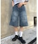 【UNISEX】【プラスサイズあり】アソート柄ブッシュハーフパンツ