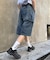 【UNISEX】【プラスサイズあり】アソート柄ブッシュハーフパンツ