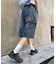 【UNISEX】【プラスサイズあり】アソート柄ブッシュハーフパンツ