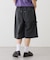 【UNISEX】【プラスサイズあり】アソート柄ブッシュハーフパンツ