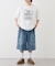 【UNISEX】【プラスサイズあり】アソート柄ブッシュハーフパンツ