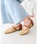 :【S～XL展開】メッシュ編みジュートスクエアパンプス