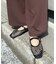 :【S～XL展開】メッシュ編みジュートスクエアパンプス
