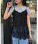 裾レースドッキングシアーキャミチュニック