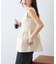 スポンディッシュWZIPペプラム配色ニットベスト