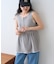 スポンディッシュWZIPペプラム配色ニットベスト