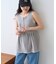 スポンディッシュWZIPペプラム配色ニットベスト
