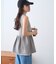 スポンディッシュWZIPペプラム配色ニットベスト
