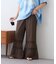 【india】ピンタックレースフレアパンツ