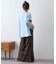 【india】ピンタックレースフレアパンツ