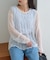 レースクルーネックTee