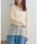 レースクルーネックTee