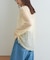 レースクルーネックTee