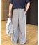 【UNISEX】タックボリュームワイドスラックスパンツ/サイドラインスラックス