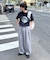 【UNISEX】タックボリュームワイドスラックスパンツ/サイドラインスラックス