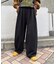 【UNISEX】タックボリュームワイドスラックスパンツ/サイドラインスラックス