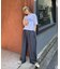 【UNISEX】タックボリュームワイドスラックスパンツ/サイドラインスラックス