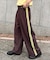 【UNISEX】タックボリュームワイドスラックスパンツ/サイドラインスラックス