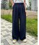 【UNISEX】タックボリュームワイドスラックスパンツ/サイドラインスラックス