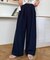 【UNISEX】タックボリュームワイドスラックスパンツ/サイドラインスラックス