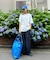 【UNISEX】タックボリュームワイドスラックスパンツ/サイドラインスラックス