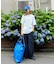 【UNISEX】タックボリュームワイドスラックスパンツ/サイドラインスラックス