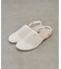 :【S～XLサイズ展開！】ドット柄シアーメッシュフラットサンダル