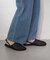 :【S～XLサイズ展開！】ドット柄シアーメッシュフラットサンダル
