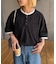 【UNISEX】【汗シミ防止】レイヤードライクヘンリーTEE