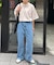 【UNISEX】【汗シミ防止】レイヤードライクヘンリーTEE
