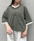 【UNISEX】【汗シミ防止】レイヤードライクヘンリーTEE