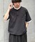 【UNISEX】【汗シミ防止】レイヤードライクヘンリーTEE