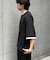 【UNISEX】【汗シミ防止】レイヤードライクヘンリーTEE