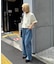 【UNISEX】スプレー加工ヘンリーTEE