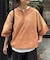 【UNISEX】スプレー加工ヘンリーTEE