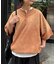 【UNISEX】スプレー加工ヘンリーTEE