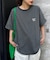 【UNISEX】ピンボーダーワンポイント刺繍ロゴTシャツ