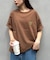 【UNISEX】ピンボーダーワンポイント刺繍ロゴTシャツ