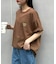 【UNISEX】ピンボーダーワンポイント刺繍ロゴTシャツ