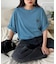 【UNISEX】ピンボーダーワンポイント刺繍ロゴTシャツ