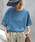 【UNISEX】ピンボーダーワンポイント刺繍ロゴTシャツ