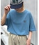 【UNISEX】ピンボーダーワンポイント刺繍ロゴTシャツ