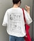 【OJISAN】刺繍ロゴバックプリントTEE