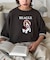 【UNISEX】アニマル柄サマーニット袖切替し配色TEE