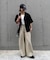 【UNISEX】シアーオープンカラーシャツ
