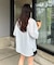 【UNISEX】シアーオープンカラーシャツ