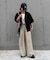 【UNISEX】シアーオープンカラーシャツ