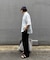 【UNISEX】シアーオープンカラーシャツ