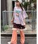 【HELLO.SANFRANCISCO】タックリボンプリント半袖TEE