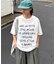 【WEB限定】【UNISEX】手書きメッセージロゴTEE